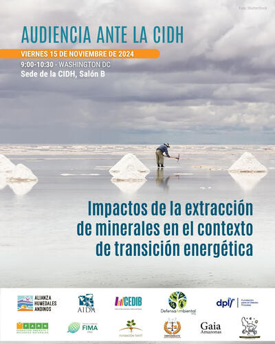 AUDIENCIA REGIONAL CIDH - Impactos de la extracción de minerales en el contexto de transición energética