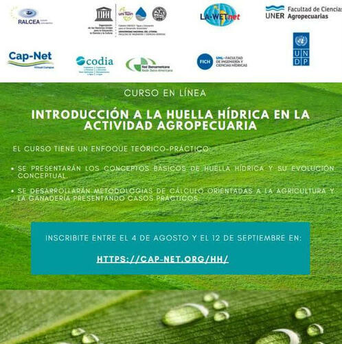 Introducción a la huella hídrica en la actividad agropecuaria